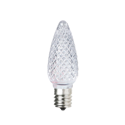 C9 Faceted LED Christmas Light Bulbs - Pack of 25